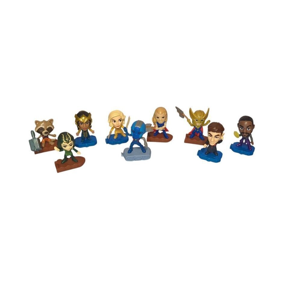 McDonalds Happy Meal Toys Marvel Heroes Avengers Thor Racoon Lot of 9